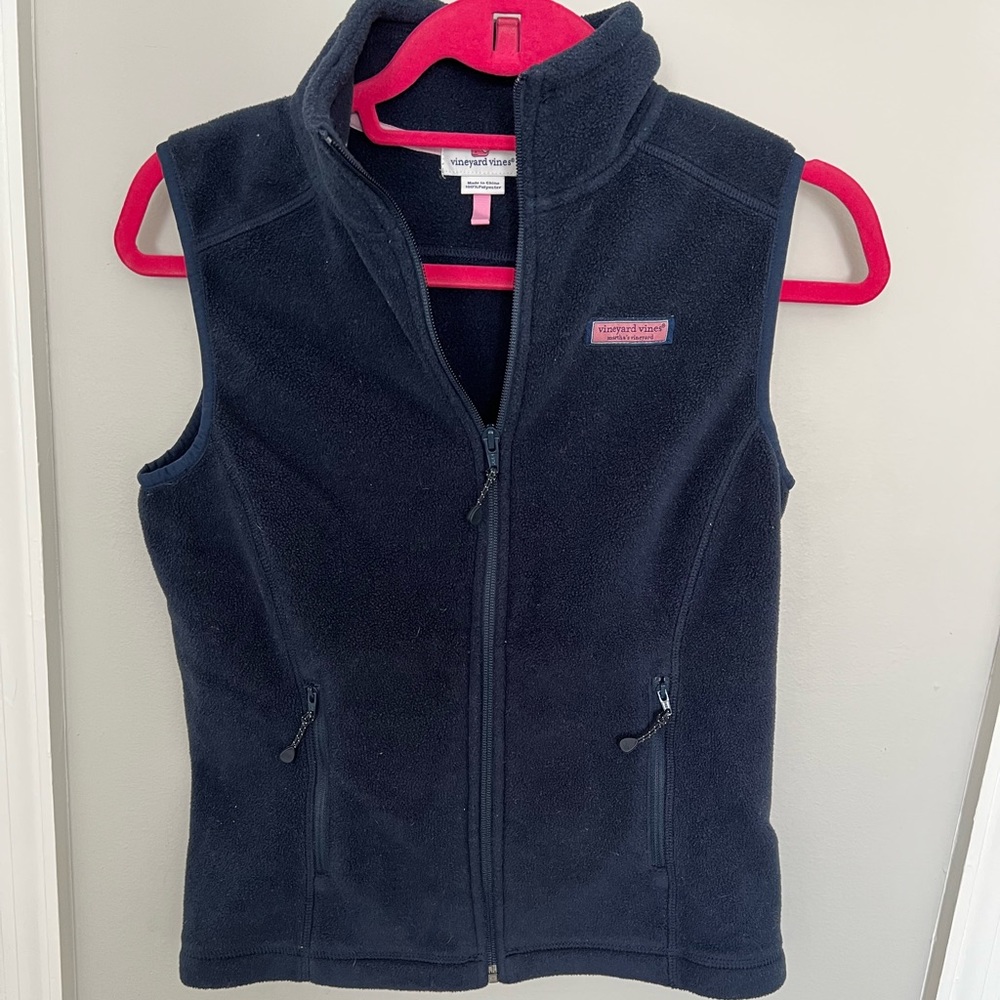 Vineyard Vines Fleece Navy Vest